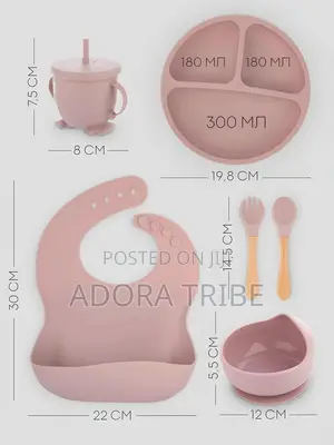6 in 1 Baby Silicone Feeding Set