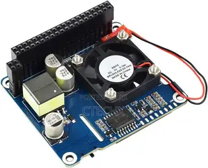 PoE HAT for Raspberry Pi 4 B/3, 802.3af-Compliant, 37V ~ 57V DC Input