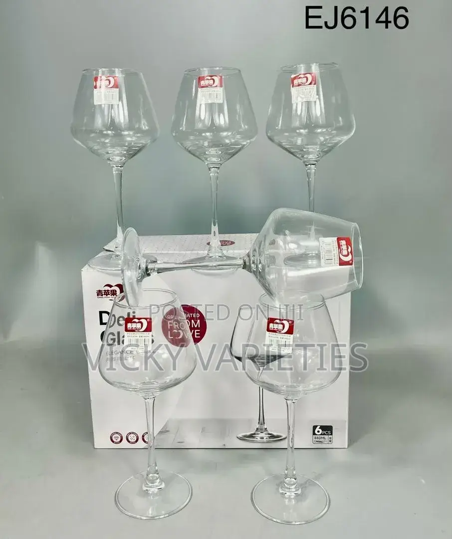 6pcs Deli Glass Wine Glass