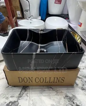 Black Marble Design Wash Hand Basin