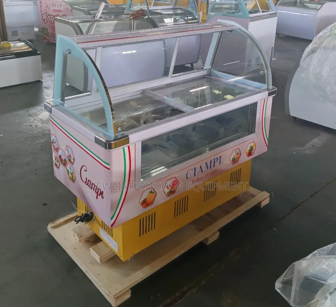 Ice Cream Display Fridge 12plate
