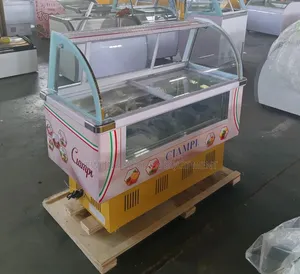 Ice Cream Display Fridge 12plate