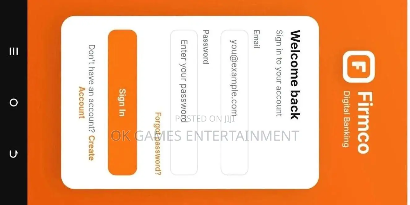 Banking App Website for Sale