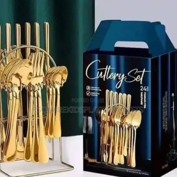 Gold Spoon Set for Souvenir