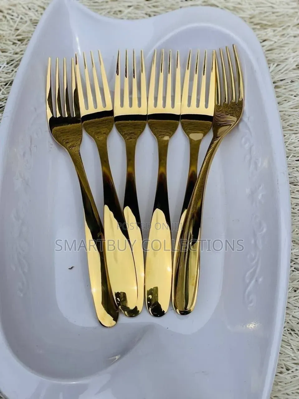 12-Piece Gold Spoon & Fork- Elegant
