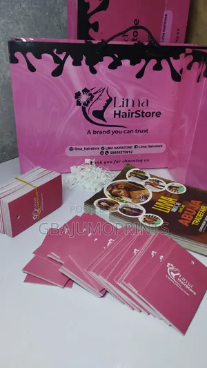A4 Paper Bag, Tags and Flyer