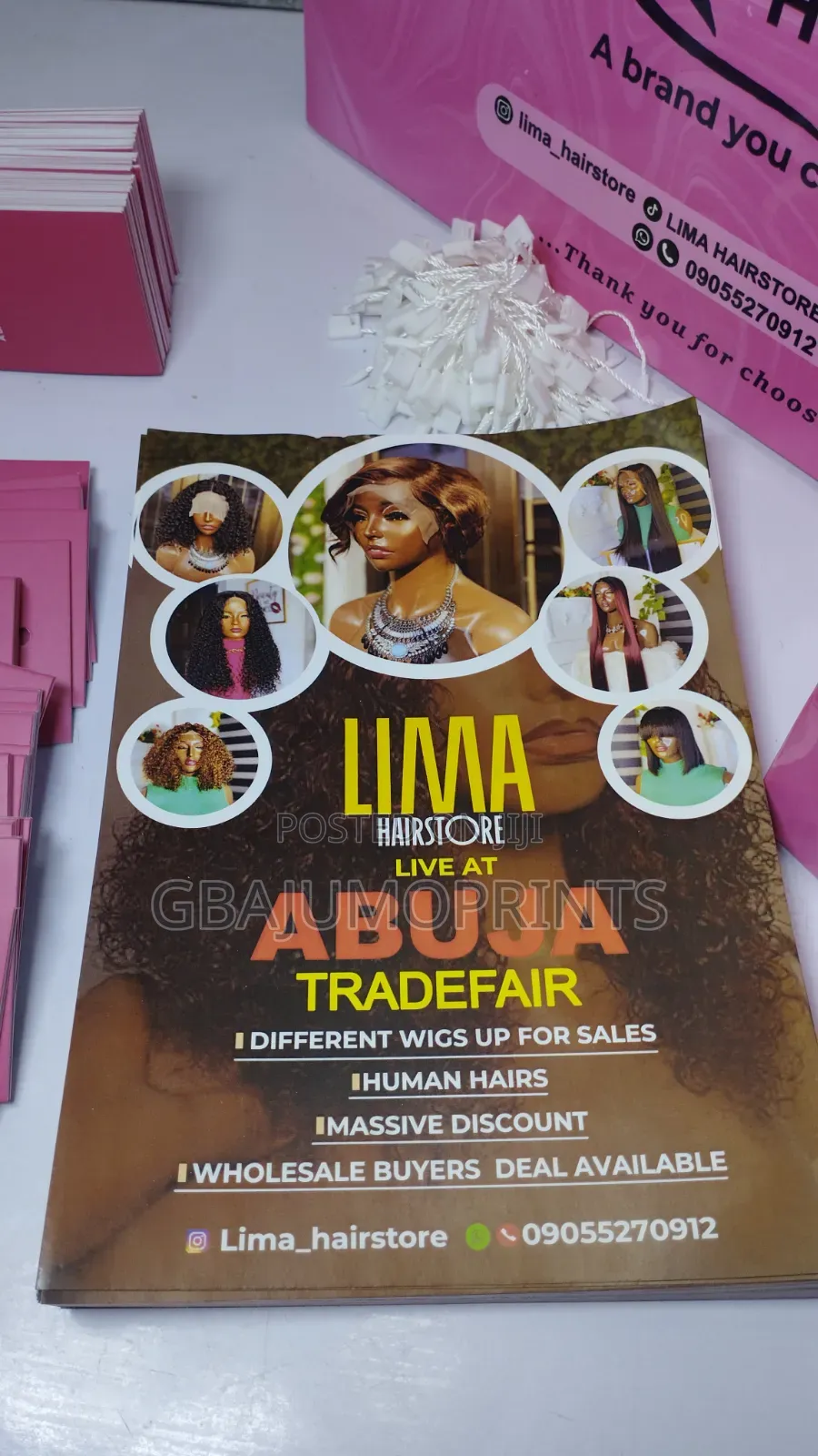 A4 Paper Bag, Tags and Flyer