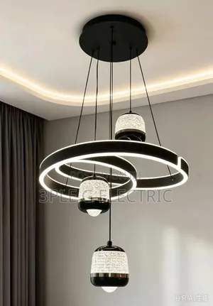 Modern Black Pendant Light for Interior Decor