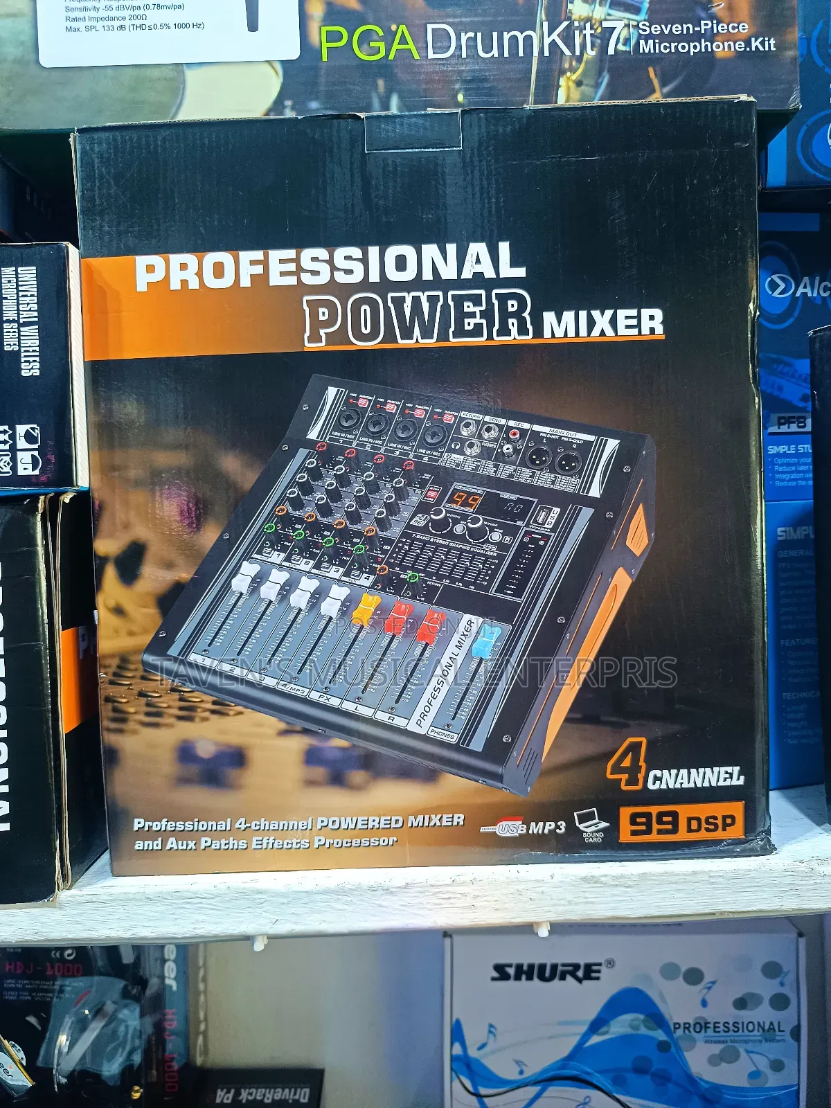 Professional 4-Channel Powered Mixer