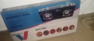 New-in-Box Amaze Glass Table Top Double Burner Gas Cooker Model: 8812S