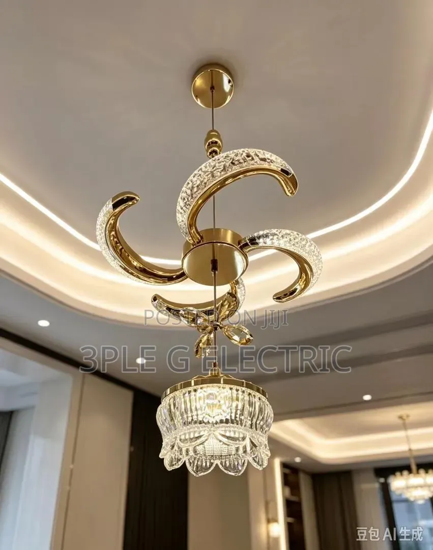 Elegant Gold Pendant Light for Dining Room