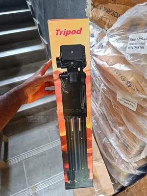 Heavy-Duty Professional Camera, Camcorder, and Phone Tripod Stand