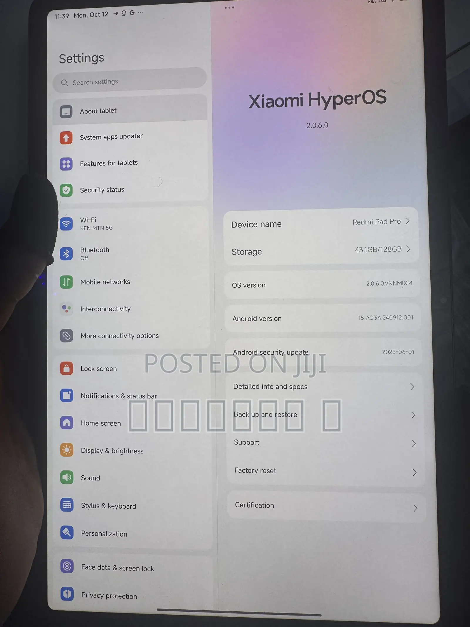 Xiaomi Redmi Pad Pro 128 GB Black