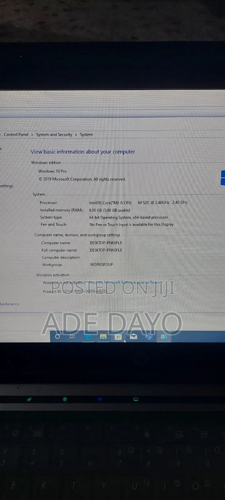 Laptop HP Compaq 8440p 6GB Intel Core i5 HDD 250GB