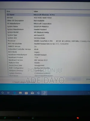 Laptop HP Compaq 8440p 6GB Intel Core i5 HDD 250GB