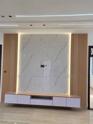 Modern Brown Multicolored TV Console