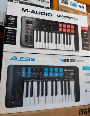 M-Audio Oxygen 25 & Alesis V25 MKII MIDI Keyboard