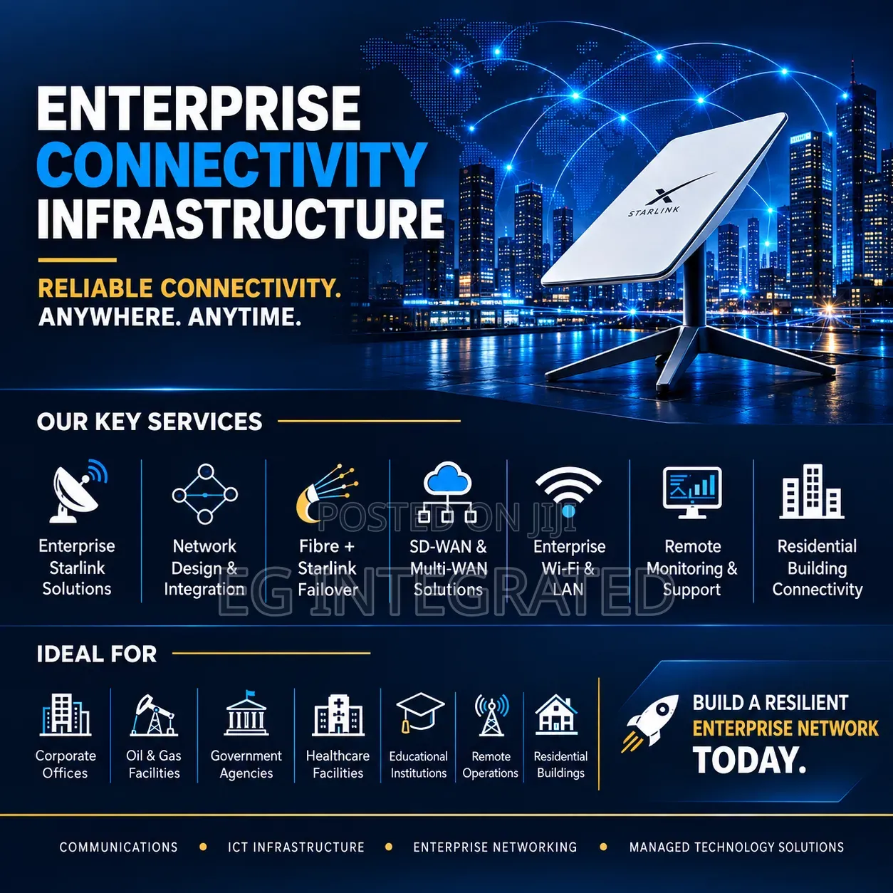 Starlink Installation & ICT Connectivity Infrastructure Services