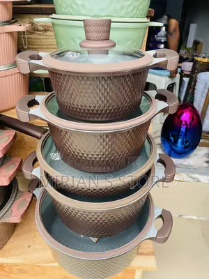 Premium Non-Stick Granite Cookware Pot Set