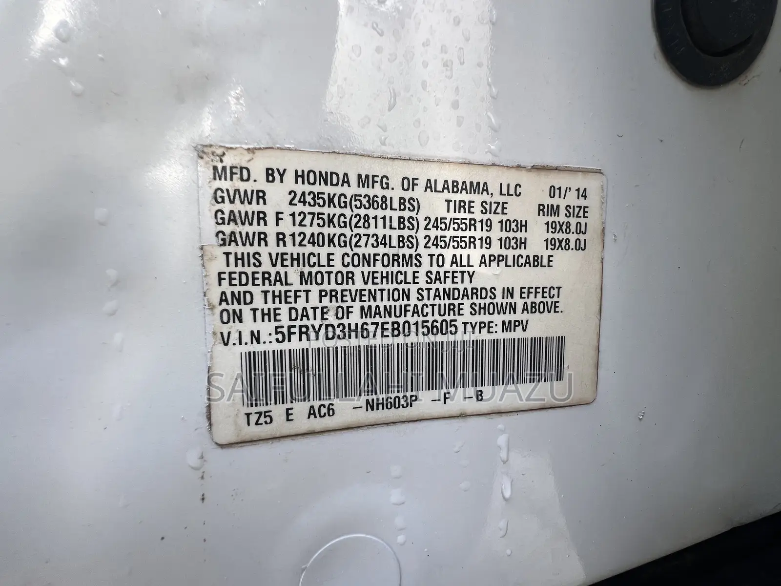 Acura MDX 2014 White
