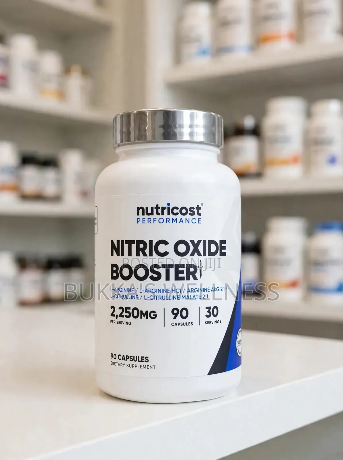 Nutricost NitricOxide Booster 2,250mg 90caps Pump/Performance Enhancer