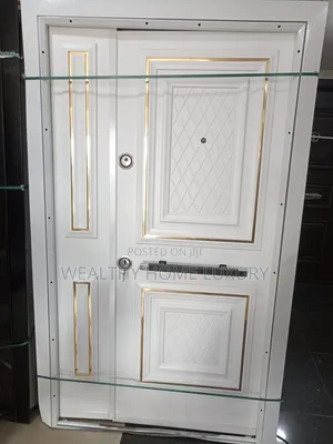 Premium Armored Security Door Turkish 4ft X 7ft Luxury White