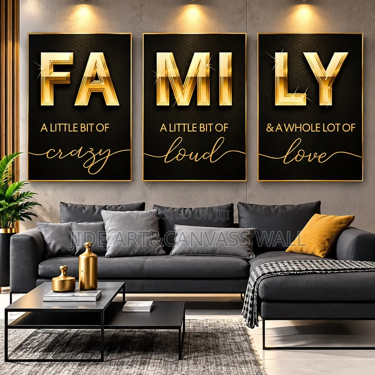 Split Modern Wall Art Decor