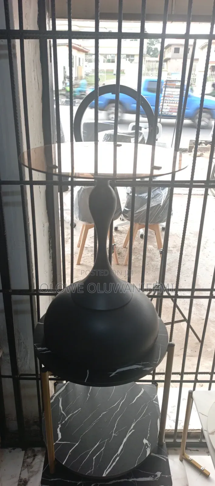Side Stools Glass Top
