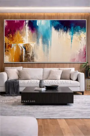 Modern Painting Rough Canvas Wall Art Decor