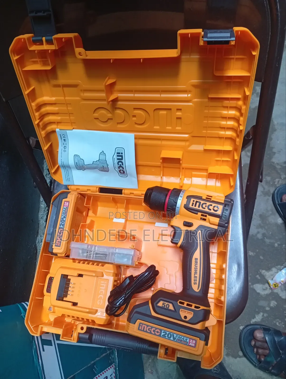 20v 2battery Ingco Drilling Machine