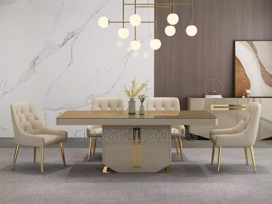 Oval Home Dining Table, Hotel Restaurant, High-End Poly Dining Table