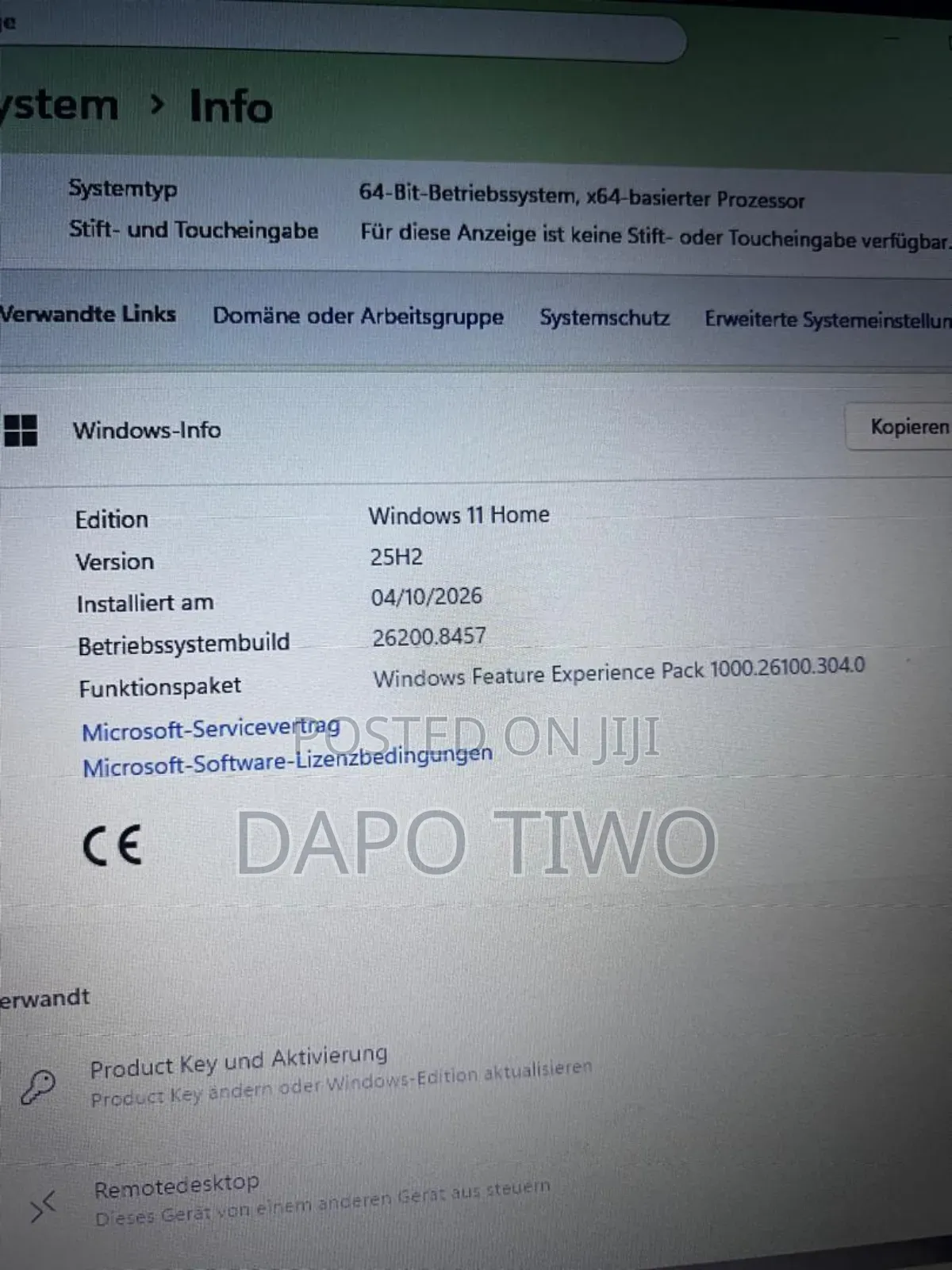 Laptop HP 8GB Intel Celeron HDD 256GB