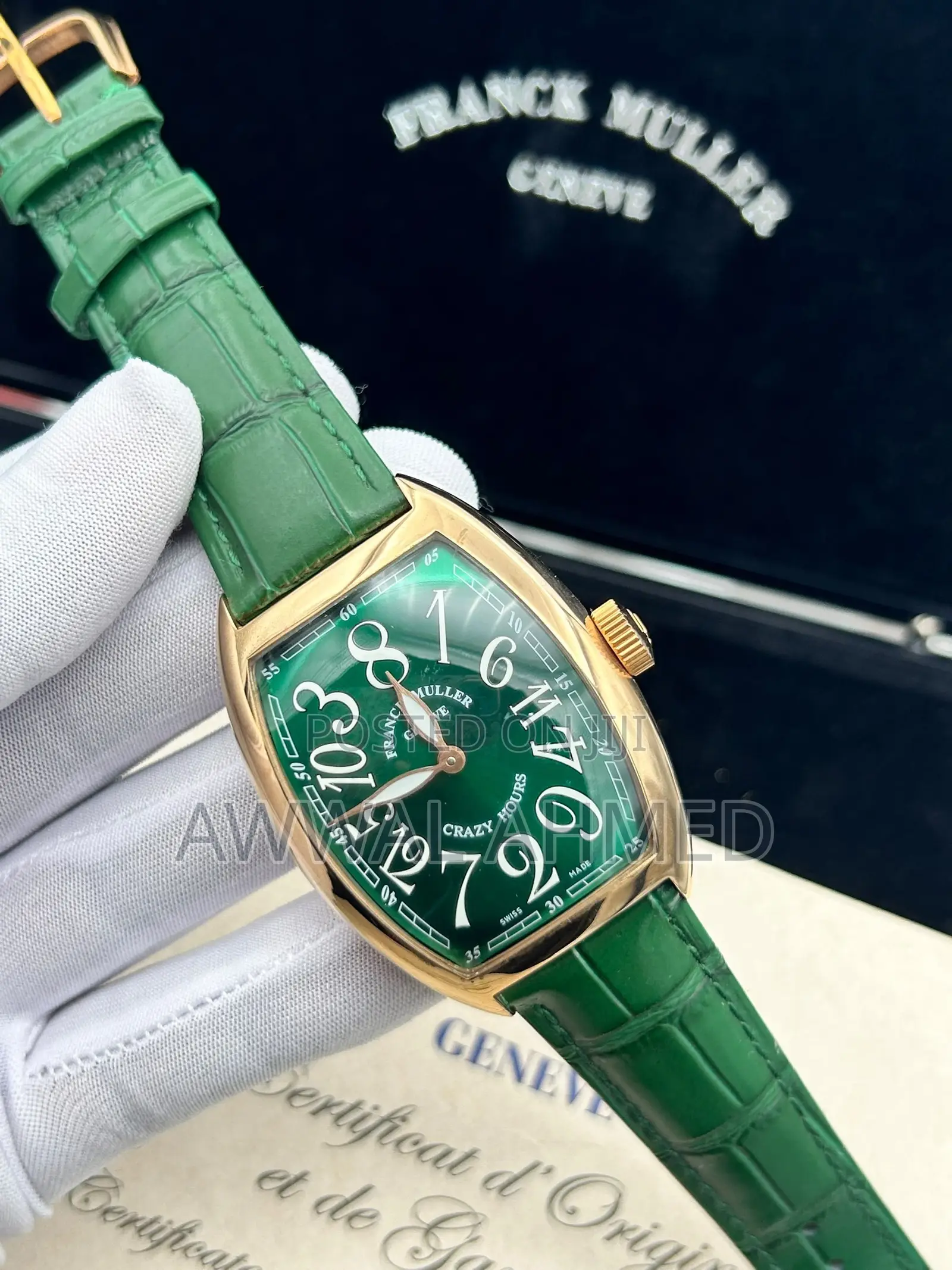 Luxury Frank Muller Leather Strap