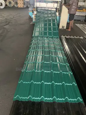 0.55mm Bush Green Steptiles Roofing Sheet