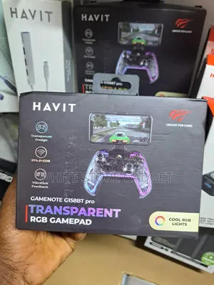 HAVIT Gamenote G158BT Pro Transparent RGB Gamepad