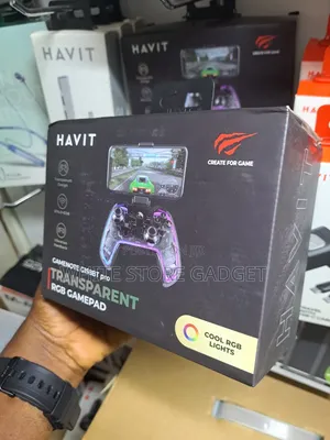 HAVIT Gamenote G158BT Pro Transparent RGB Gamepad