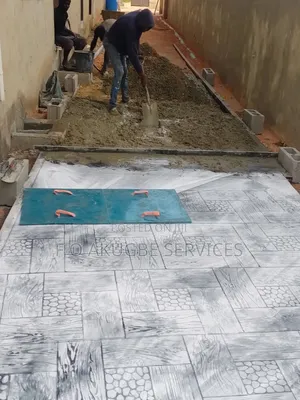 Concrete Floor Stamped American Standard Finishing