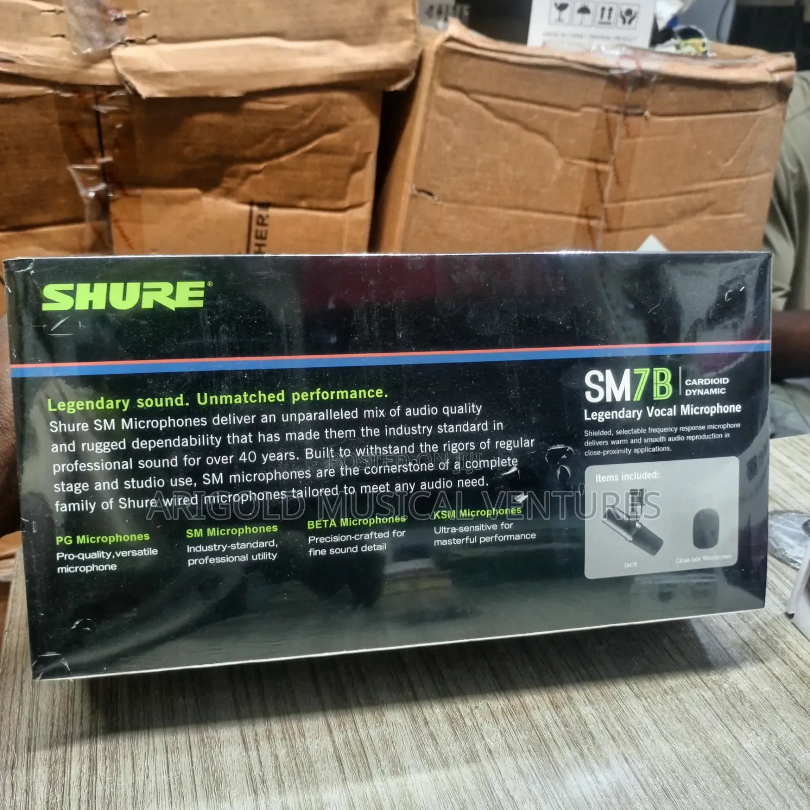 Original Professional Shure Studio Microphone SM7B