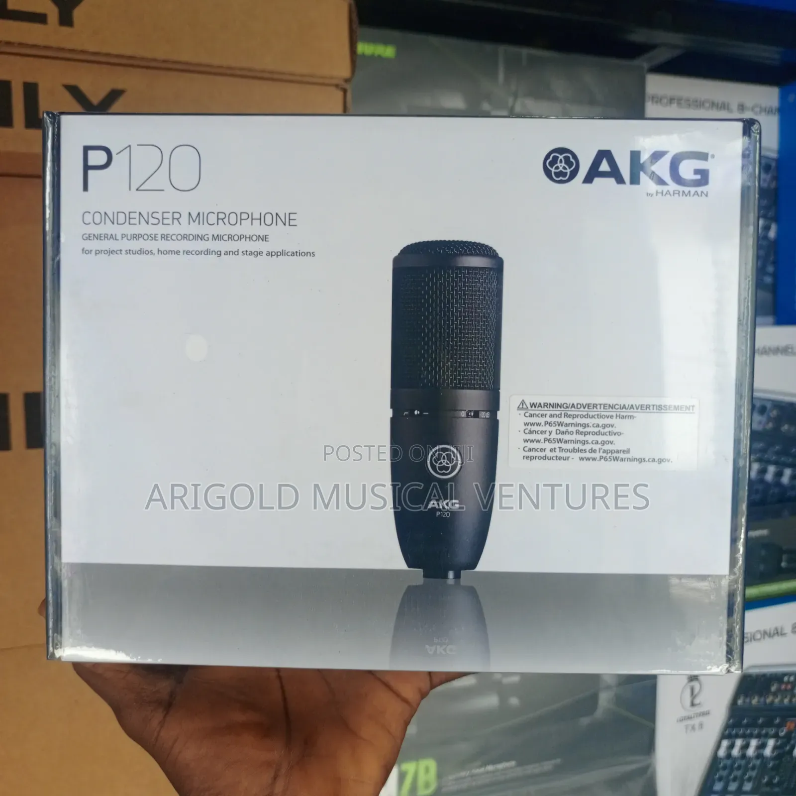 Original Professional Akg Studio Microphone P120