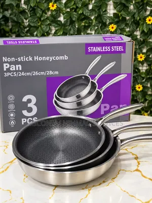 3Pcs Non Stick Honeycomb Pan