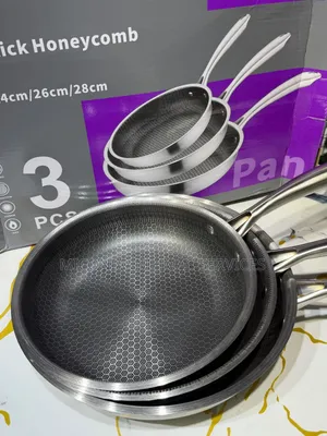 3Pcs Non Stick Honeycomb Pan