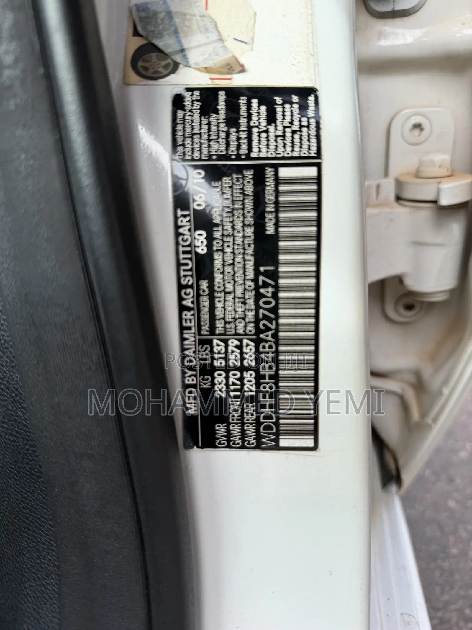 Mercedes-Benz E-Class 2010 White