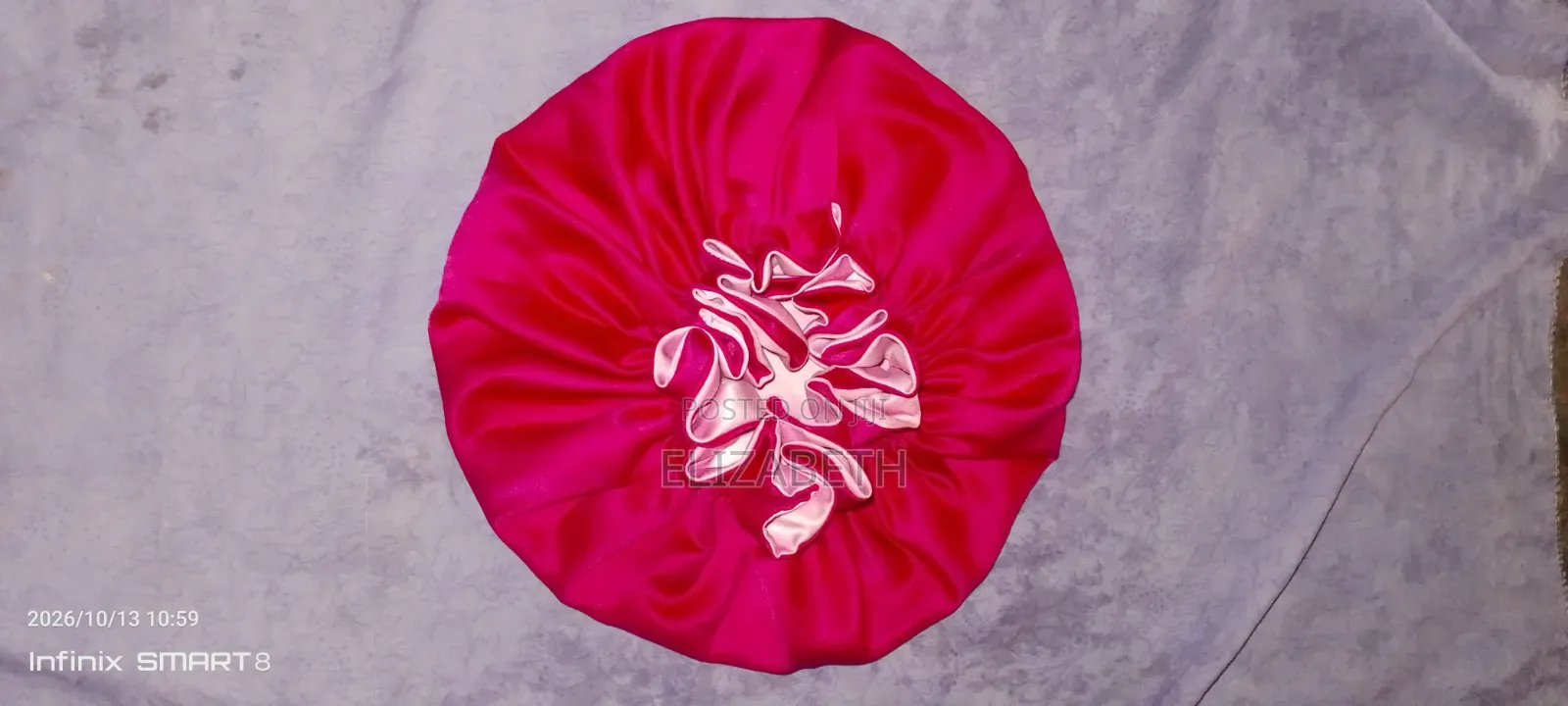 Double-Layered Satin Hair Bonnets With Elastic Bands