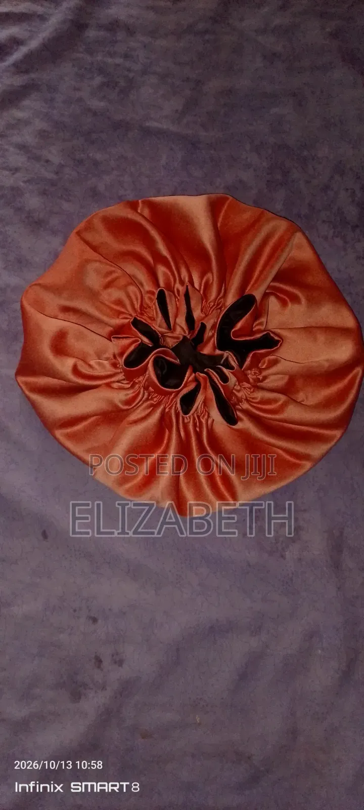 Double-Layered Satin Hair Bonnets With Elastic Bands
