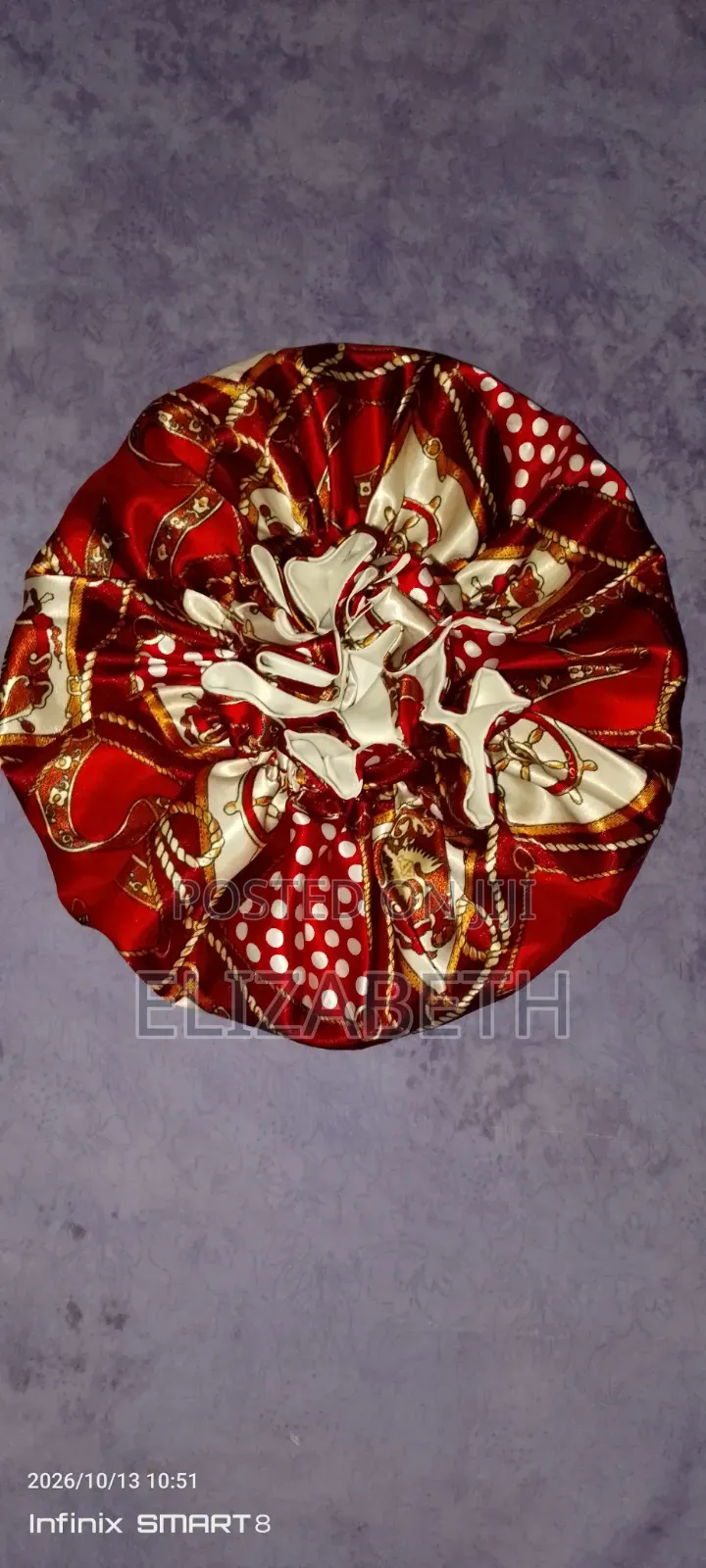 Double-Layered Satin Hair Bonnets With Elastic Bands