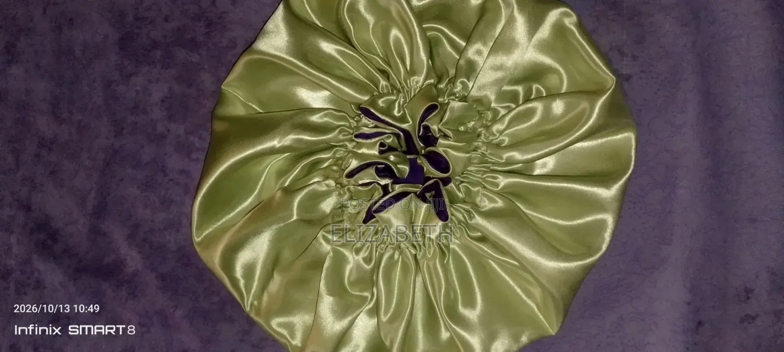 Double-Layered Satin Hair Bonnets With Elastic Bands