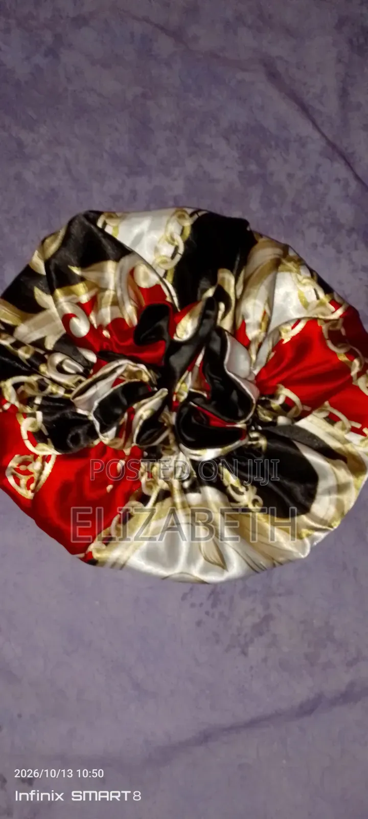 Double-Layered Satin Hair Bonnets With Elastic Bands