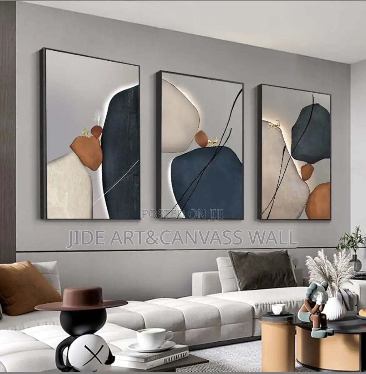 Split 3 Wall Panels Home Art Interior Decors