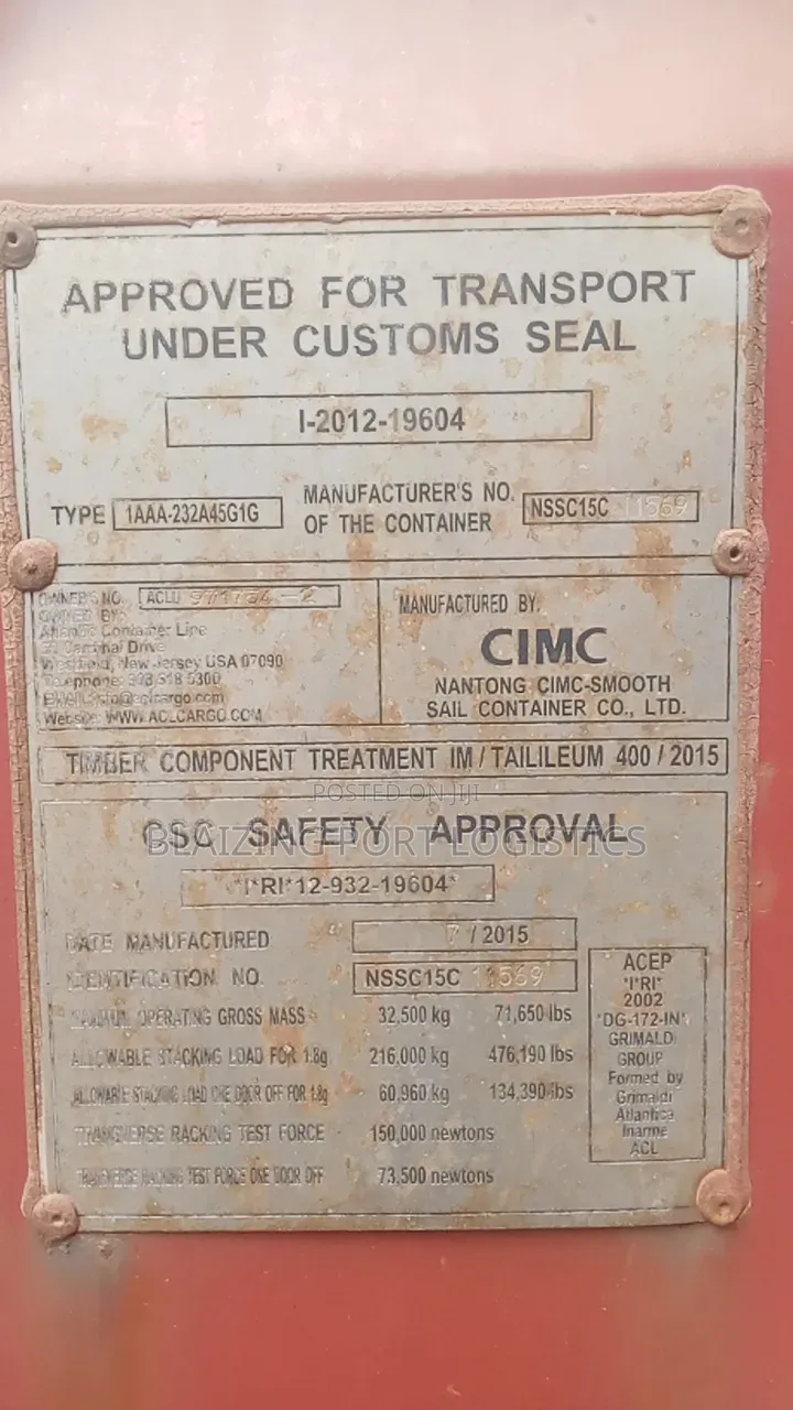 Clean Export Standard Shipping Containers