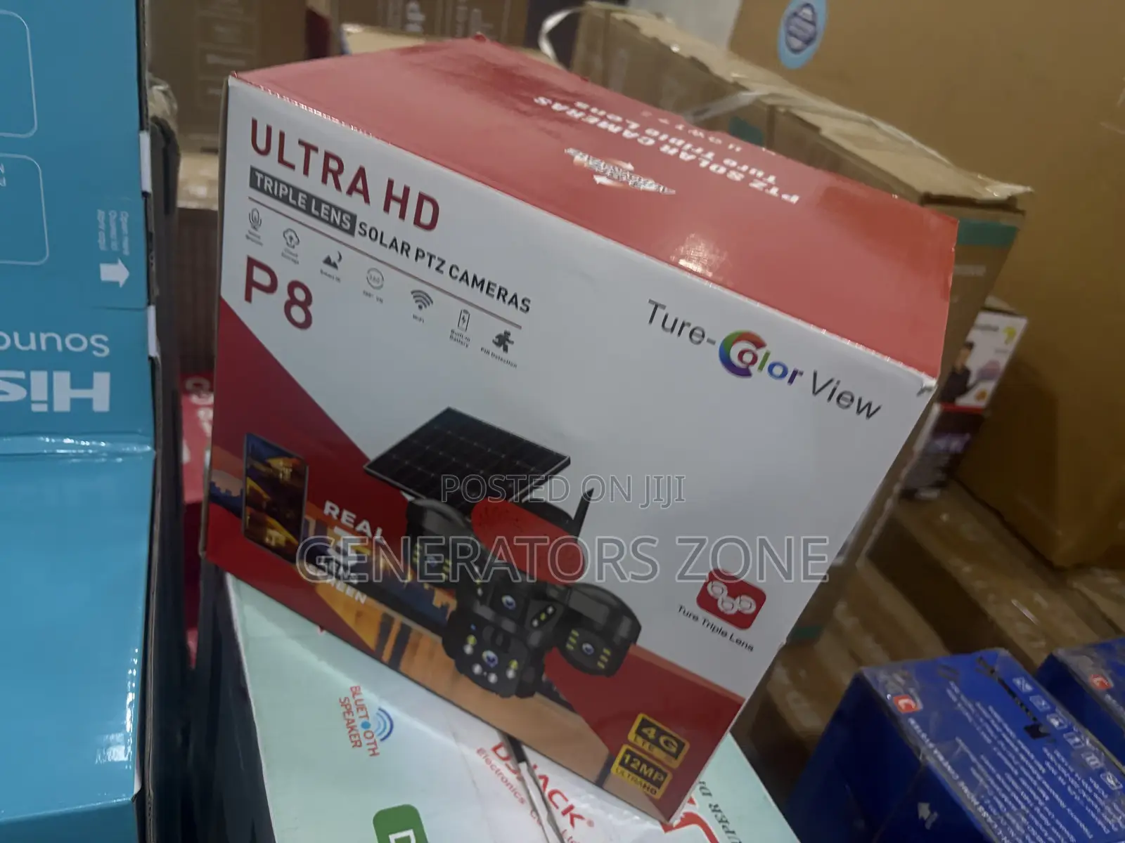 Ture Ultra HD PTZ Solar Powered Wireless CCTV Camera